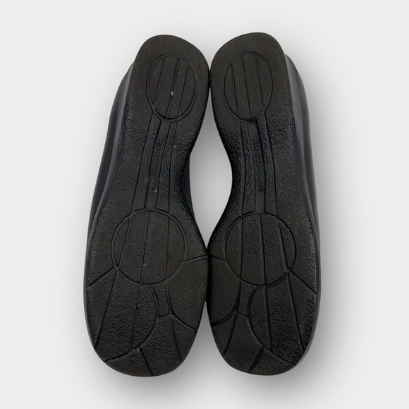 Rockport women's black leather wedge loafers slip on comfort work shoes 7.5M - Picture 7 of 8